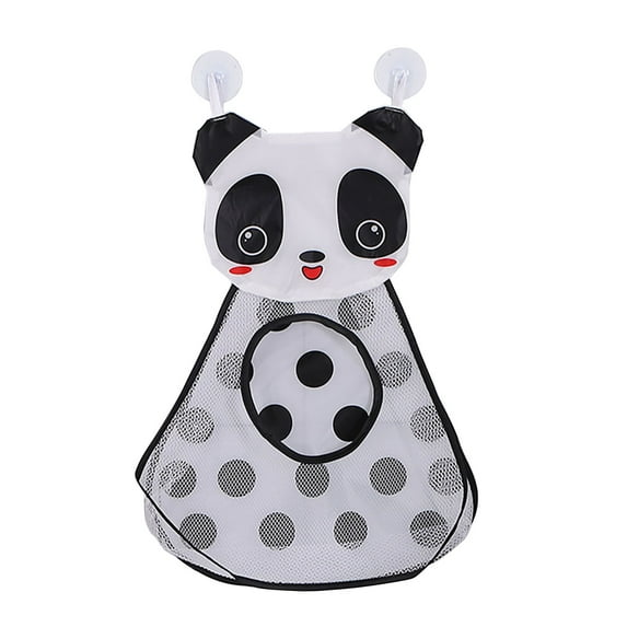 BJUTIR Cartoon Panda Bathing And Water Playing Toy Storage Bag Bathroom With Durable Net Bag Design Strong Wall Absorbing