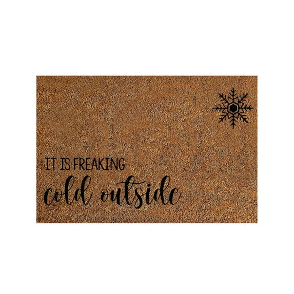 BJUTIR Christmas Coir Welcome Mats For Front Door, Funny Door Mats Outside Holiday Decor