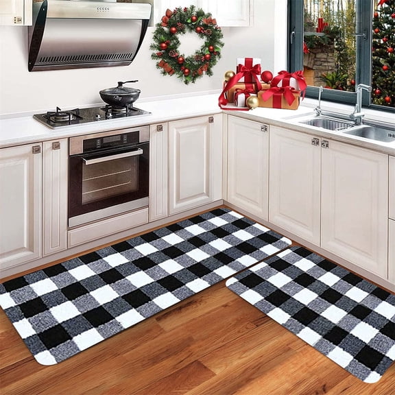 BJUTIR Door Mat Kitchen Carpet (2 Pieces) S Kitchen Carpet Washable Cushion Comfortable Kitchen Carpet Set