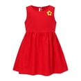 thumbnail image 1 of BJUTIR Dresses For Girls Size 4-5 Y Children Dress Sundress Summer Kids Princess Print Sleeveless Girl Flowers Girl Dress&Skirt Red Sundress, 1 of 4
