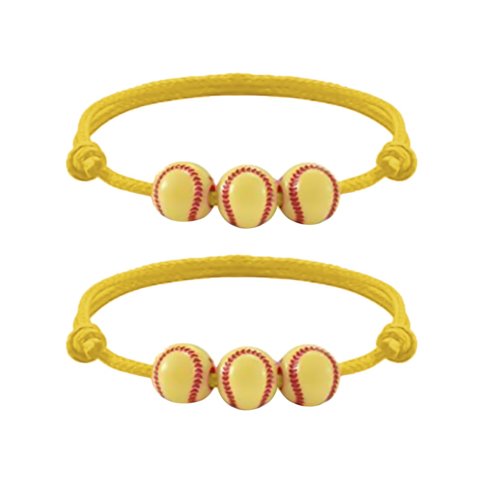 BJUTIR Fashion Bracelets Charms Softball Bracelet Party Yellow Softball