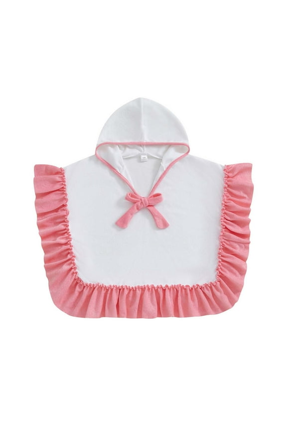 Girls Pajamas Cartoon Kids Hooded Beach Towel Oversized Hooded Towel Wrap With Hoo In Bath Pool Beach Breathable Spring Summer Nightwear Size 6-12 Months