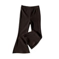 thumbnail image 1 of BJUTIR Girls Pants Fashion Versatile Casual Flared Pants Athletic Fit Black Trousers Size 3-4 Years, 1 of 2