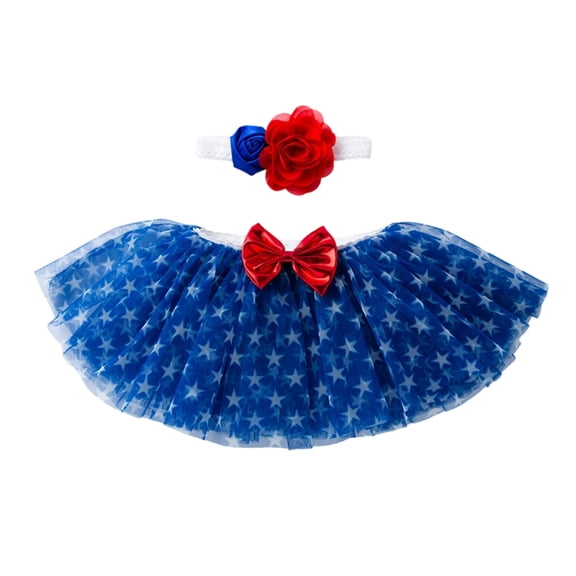 BJUTIR Girls Skirts Baby Layered Sequins Tutu Skirt Toddler Ballet Dance Dress And Headband First Birthday Outfits Size 12-24 Months Blue