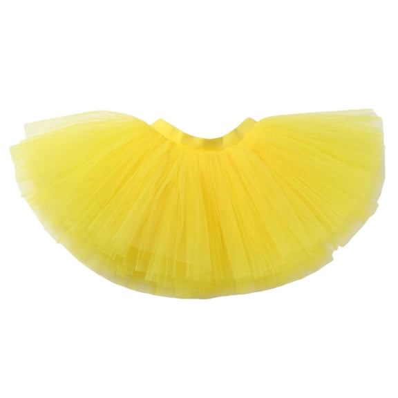 BJUTIR Girls Skirts Glitter Skirt Dance Tutu With Sequins Sparkly Layered Party Wear For Ballet Performances And Special Events Size 8-12 Years Yellow