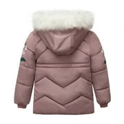 Girls Snowsuit Warm Girl Children Winter Hoodie Zip Thick Coats Jacket Outwear Kids Boys Snow Girls Coat&Jacket
