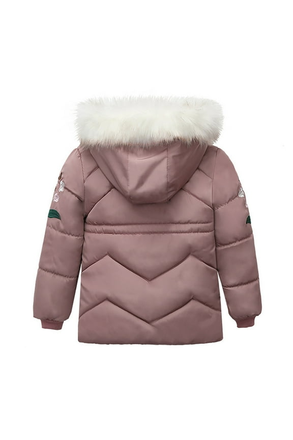 Girls Snowsuit Warm Girl Children Winter Hoodie Zip Thick Coats Jacket Outwear Kids Boys Snow Girls Coat&Jacket