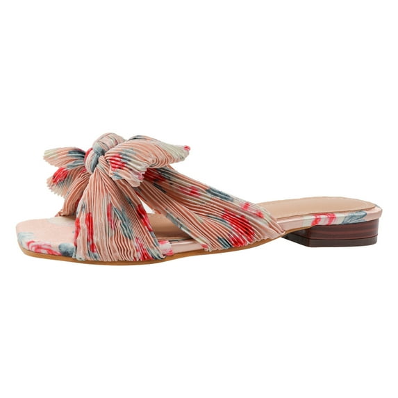 BJUTIR Indoor Slippers For Women Summer Flat Bowknot Open Toe Slippers
