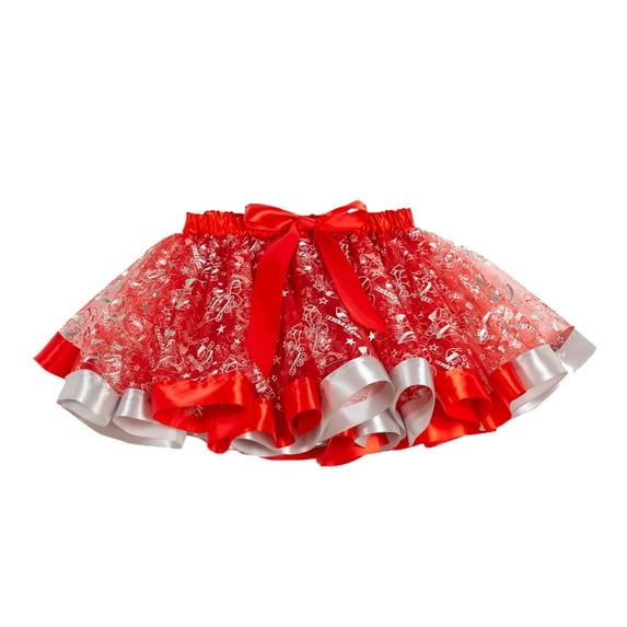 BJUTIR Kids Girls Christmas Dance Party Cartoon Tulle Skirt Ballet Skirts for 5-8 Years