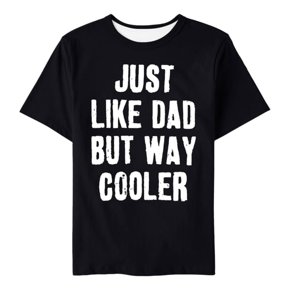 BJUTIR Kids T-Shirts For Boys Girls Summer Father'S Day Letter Printing Children'S T Shirt Round Neck Casual Short Sleeve T Shirt Short Sleeve Pattern T Shirt