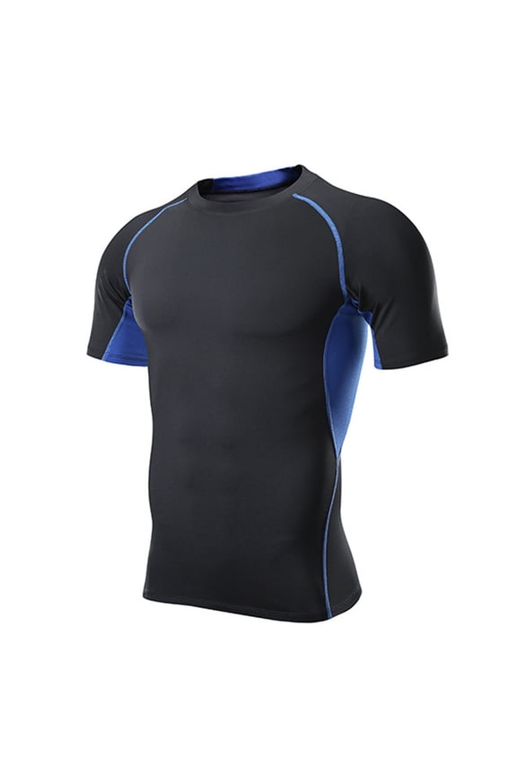 Men T-Shirt Compression Shirts Short Sleeve Compression Tops Cool Dry Workout T-Shirt For Male Office Work