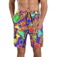 thumbnail image 1 of BJUTIR Mens Swimsuits 80S 90S Swim Shorts Retro Fun Novelty Party Shorts Mesh Lined Quick Dry Swimwear Shorts, 1 of 8