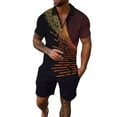 thumbnail image 1 of BJUTIR Outfit Set For Mens Shirt And Shorts Set Summer Outfits Casual Short Sleeve Suit For Men 2 Piece Shorts Tracksuit Set, 1 of 5