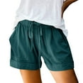 thumbnail image 1 of BJUTIR Shorts For Women Womens Shorts Cotton High Elastic Waisted Pleated Ruffle Cute Shorts Beach Flowy Casual Shorts, 1 of 4