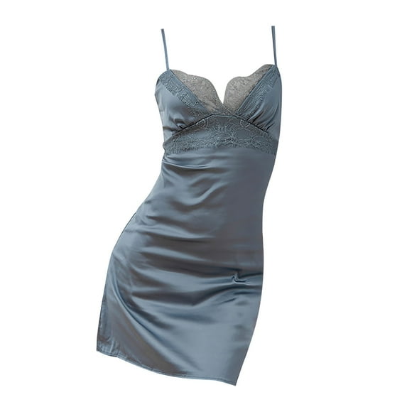 BJUTIR Sleepwear For Womens Nightgown Summer Multi Size Selection V Neck Lace Knitted Silk Camisole Pajamas