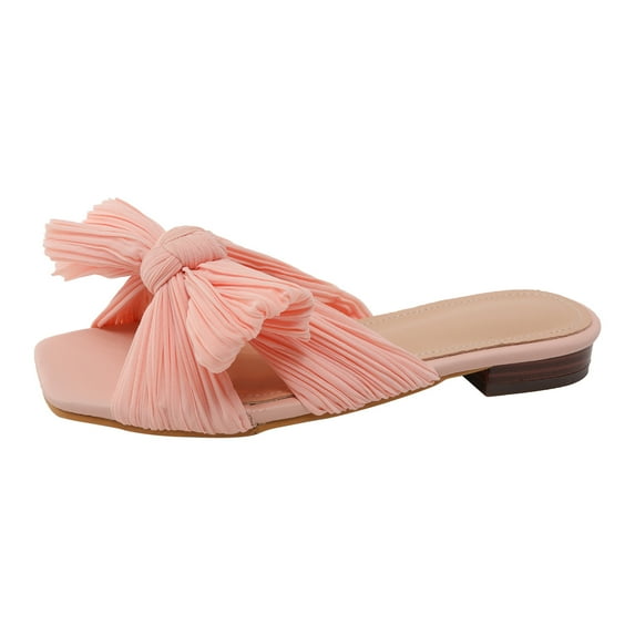 BJUTIR Slippers For Women Anti Summer Flat Bowknot Open Toe Slippers
