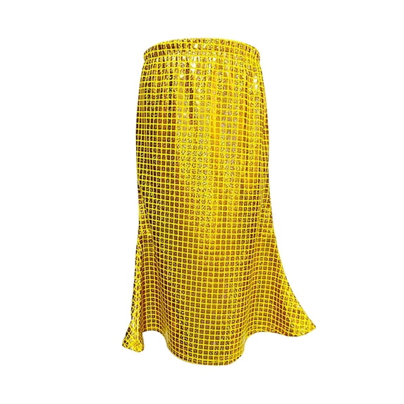 BJUTIR Summer Dresses For Girls Size 3-4 Y Shiny Metallic Pleated Skirt For Ballet Dance Party Gold Sundress
