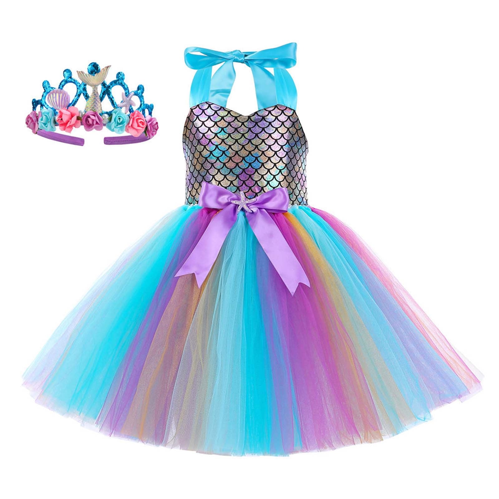 BJUTIR Summer Dresses For Girls Size 3-4 Y Toddler Girl Sleeveless ...
