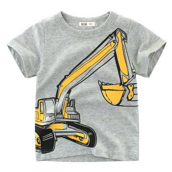 BJUTIR Toddler Boy Tee Baby Cartoon Crewneck Tee Animals Clothes Kids Sleeve Tops Shirts Years T Short For 17 Tops For 2-3 Years