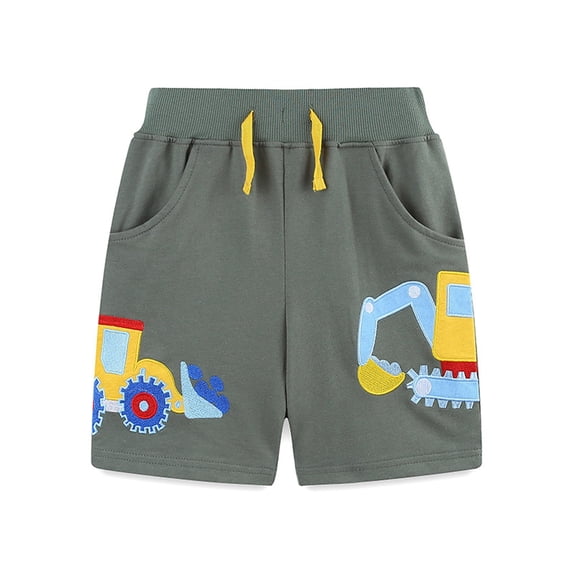 BJUTIR Toddler Boys Shorts Kids Sport Cartoon Prints Casual Shorts Fashion Beach Cargo Pants Shorts Stylish Grey Boy Pants Size 4-5 Years