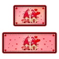 thumbnail image 1 of BJUTIR Valentine'S Day Kitchen Carpet (2 Pieces) S Kitchen Carpet Washable Cushion Comfortable Kitchen Carpet Set Holiday Decor, 1 of 4