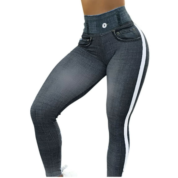 BJUTIR Women Workout Leggings Casual Fitted Jeans Slim High Waist Elastic Leggings
