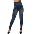 thumbnail image 1 of BJUTIR Women Workout Leggings Elastic Jeans Leggings Thermal Print Imitation Denim Leggings Tights Hiking Pant Outfits Yoga Pants, 1 of 5