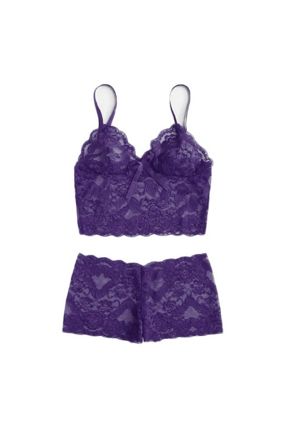 Womens Lingerie Sets New Fashion Lace Lingerie Underwear Sleepwear Steel Ring Pajamas Garter