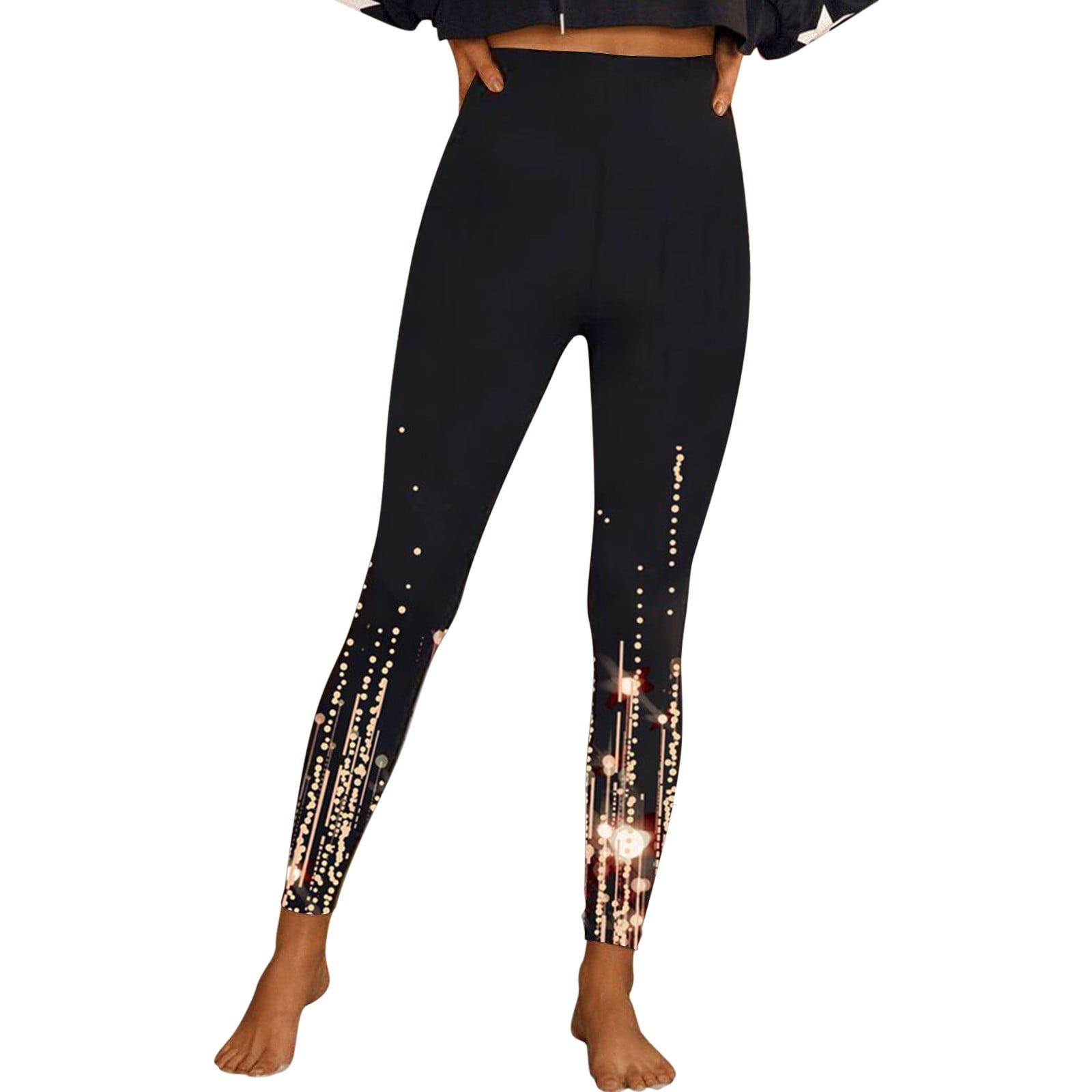 Womens Pants High Waist Sports Leggings Long Print Trousers Tights Yoga Training Trousers Pant