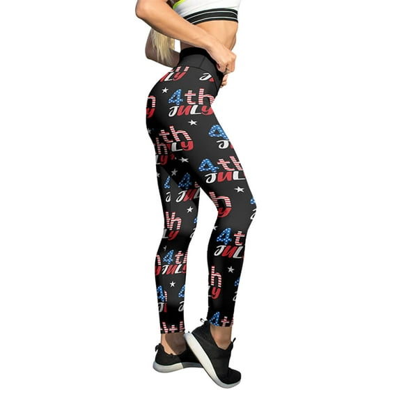 BJUTIR Yoga Pants For Women Patriotic Usa American Flag Custom Color Leggings Skinny Pants For Yoga Running Pilates