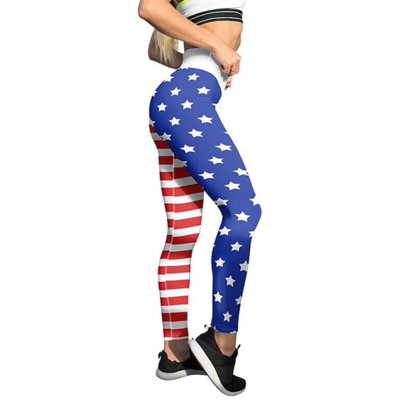 BJUTIR Yoga Pants For Women Patriotic Usa American Flag Custom Color Leggings Skinny Pants For Yoga Running Pilates