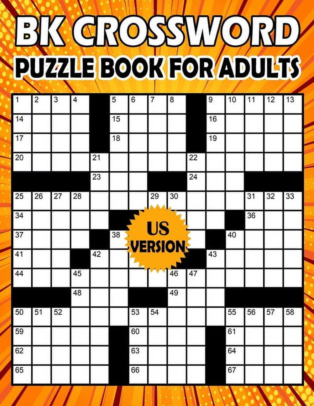 Big Crossword Puzzles Books For Adults Medium: puzzle book for adults &  seniors - activity book for adults