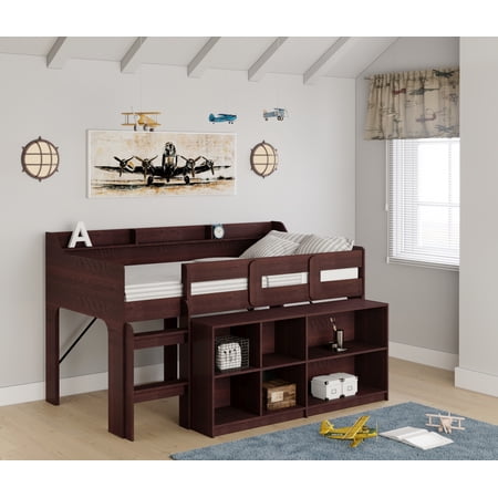 BK Furniture Hamilton Loft Convertible Bed, Espresso