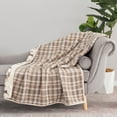 thumbnail image 1 of Berkshire Life Reversible Printed Hampshire Soft Throw Blanket, Standard Size, Plaid Deer, 1 of 7