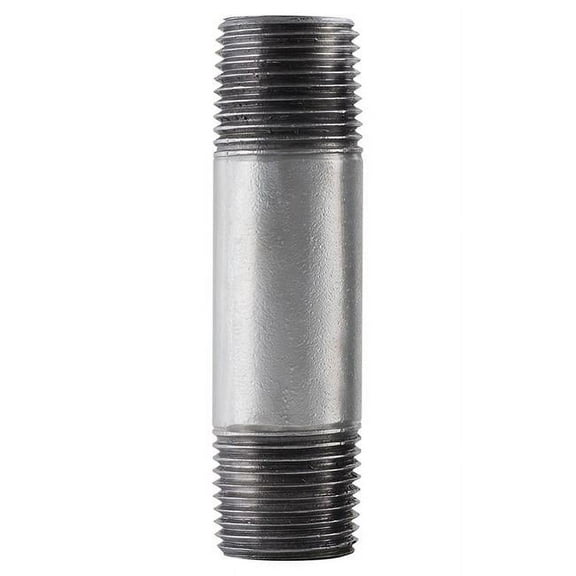 BK Pipe Fittings, Galvanized Nipple, 1-1/4 x 6-In.