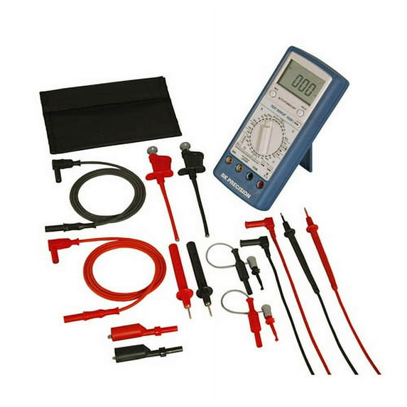BK Precision 388BKIT 388B Test Bench Digital Multimeter in Rubberized Case w/Test Lead Set