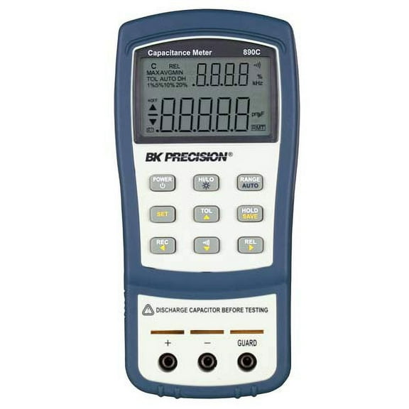 B&K Precision M1617446 890C 11000-Count 50 mF Dual-Display Handheld Capacitance Meter