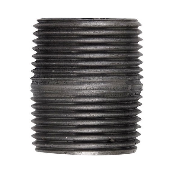 BK Products 1/8 in. MPT Black Steel Close Nipple
