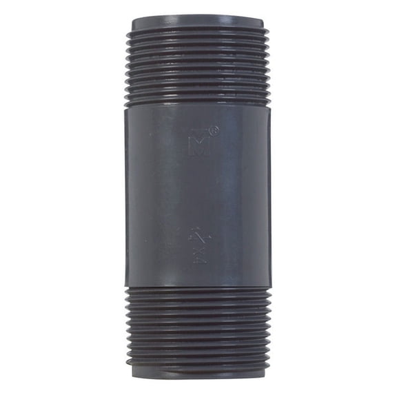 B & K Pvc Nipple 1-1/4 " X 4 " Gray Schedule 80