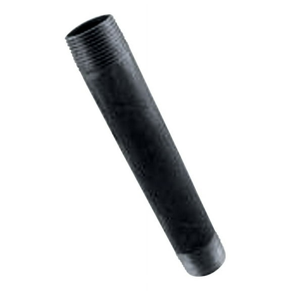 BK Products Southland 3 in. MPT x 12 in. L Black Steel Nipple