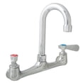 thumbnail image 1 of BK Resources BKEBKFW8GM 4 in. Work Force Standard Duty Faucet, 8 in. Reach, Chrome-Plated Brass, 1 of 1