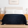 thumbnail image 1 of Berkshire Life Cozy Luxe Plush Bed Blanket, Black, Twin Size, 1 of 7
