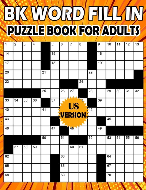 BK Word fill in puzzle book for adults: fill ins puzzle book for adults
