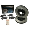 thumbnail image 1 of BK1476-8D Rear Premium E-Coat Drilled Rotors and Ultimate Ceramic Brake Pads, 1 of 9