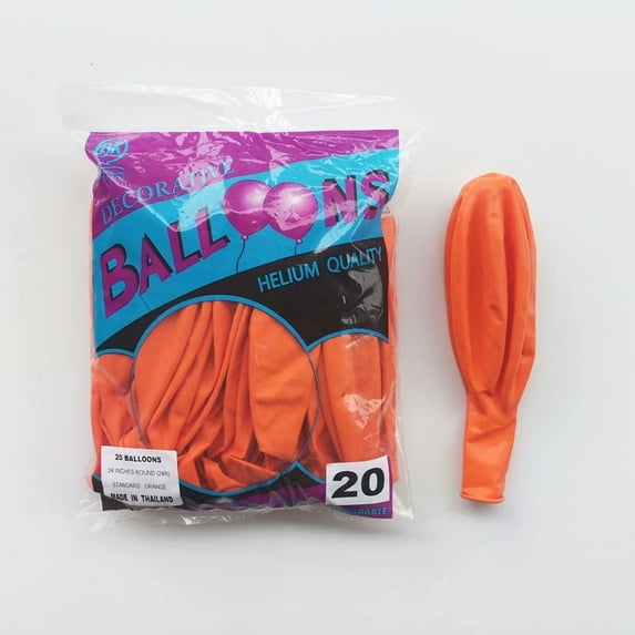 BK24 inch round balloon wedding decoration balloon heaven and earth balloon 24 inch balloon - Orange