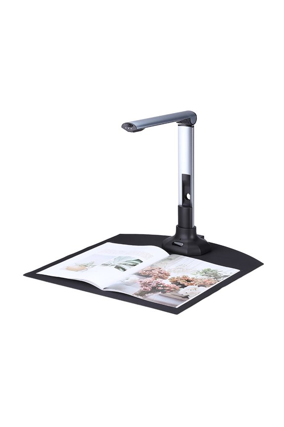BK52 Portable Book & Document Camera Scanner, Capture A3 HD 10 Mega-pixels USB 2.0 High Speed Scanner W/ LED Light For ID Cards ,Built-In Convenience