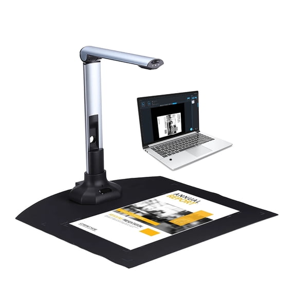 BK52 Portable Book & Document Camera Scanner Capture A3 HD 10 Mega-pixels USB 2.0 High Speed Scanner w/ LED Light for ID Cards