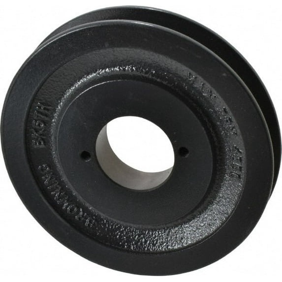 BK57H 1 Groove, 3/8 to 1-1/2 Bore Diam, 5.45" Outside Diam, QD Bushed V Belt Sheave