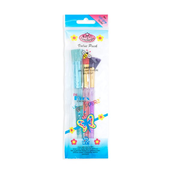 BK694 | Big Kid's Choice 3pc Funky Texture Brush Set