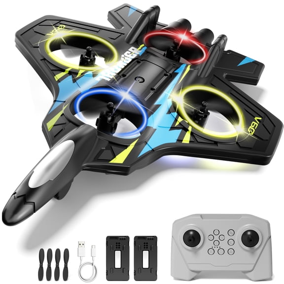 BKAXH Drone for Kids Adults 8-16, Easy for Beginners, 3 Adjustable Speed, 360°Flip, Headless Mode, High Speed Rotation, 2 Batteries, Foam RC Planes Airplane Toy Gifts for Kids Boys